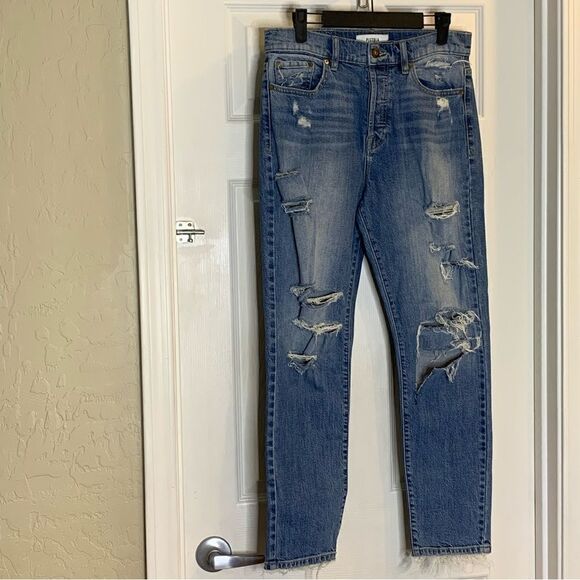 Pistola Distressed Button Fly High Rise Jeans Size 28 - Picture 9 of 10